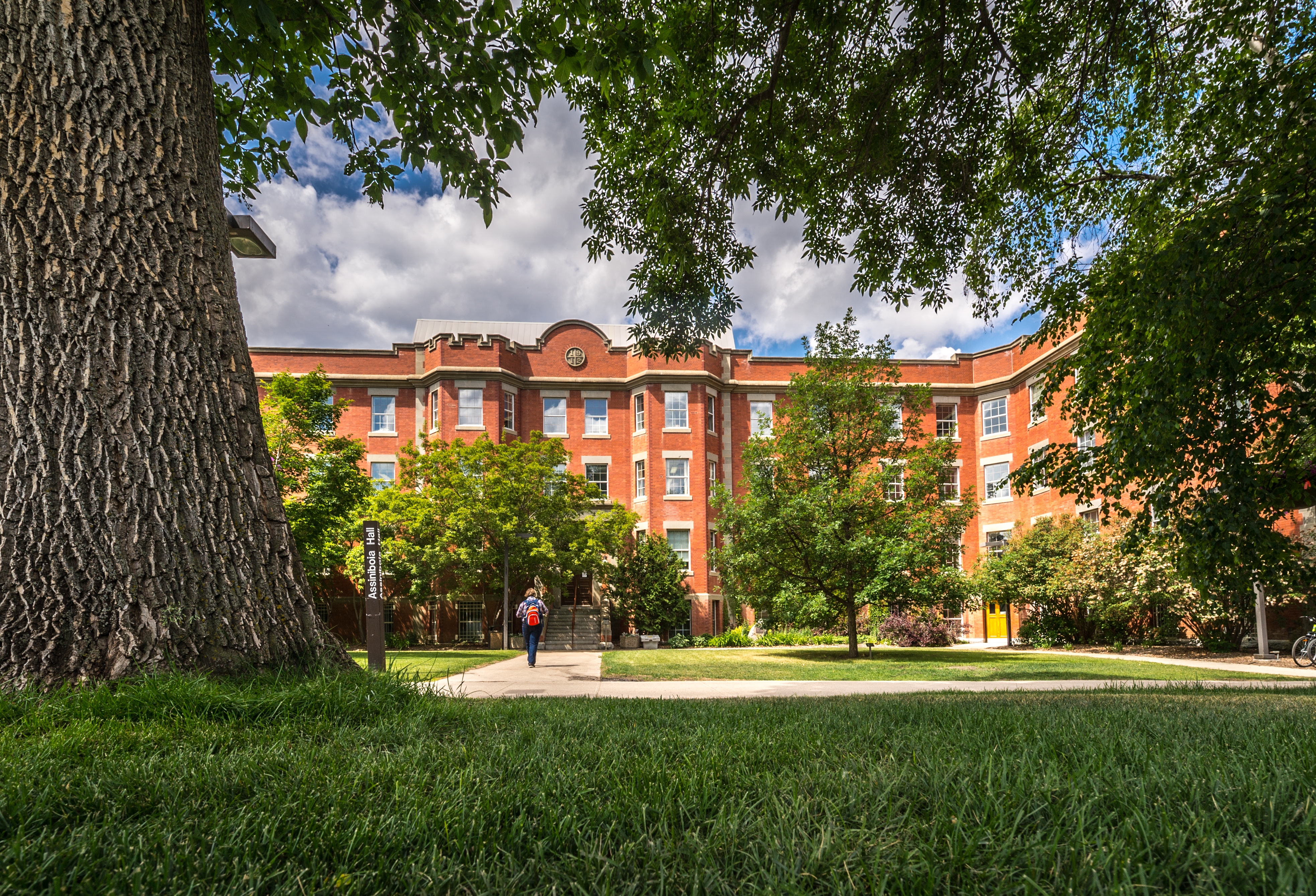 Assiniboia Hall in the summer